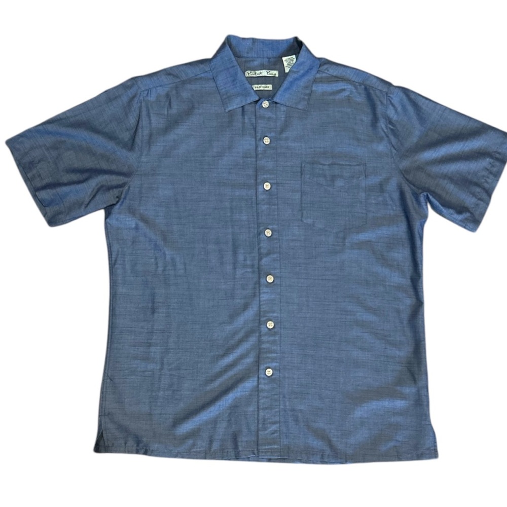 Batik Bay Casual Blue Button Down Shirt XL
